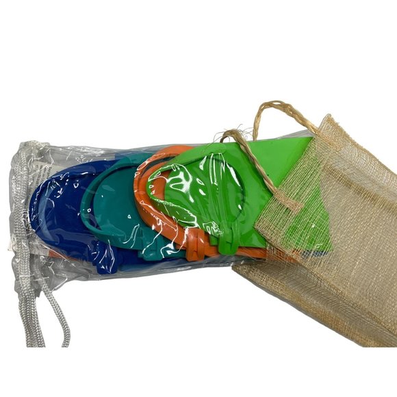 New Drink wear Attachable Swim Fins Coasters Set of 4 Foot For Your Wine Goblet - Picture 1 of 4